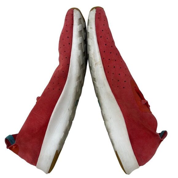 Native Men's Size 12 Red Suede Perforated Slip-On Sneakers - Picture 6 of 10